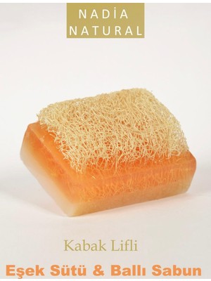 Nadia Natural Doğal Eşek Sütü ve Ballı Sabun Kabak Lifli Özellikleriyle El Yapımı