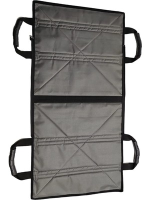 Demans Life Hasta Taşıma Kaldırma Transfer Sedyesi Hasta Koltuğu ve Yatağı Taşıma Fermuarlı Gri Renk Çok Işlevli