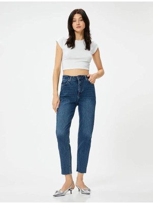 Koton 4SAL40306MD Koton Kadın Jean Pantolon Siyah