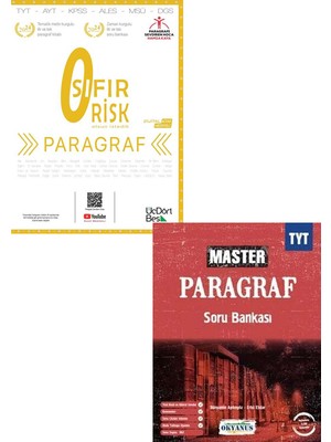 ÜçDörtBeş Yayınları Paragraf Sıfır Risk ve Okyanus Tyt Master Paragraf Soru Bankası