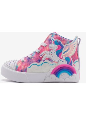 Skechers Twinkle Magic Küçük Kız Çocuk Pembe Işıklı Spor Ayakkabı 314325N Hpmt