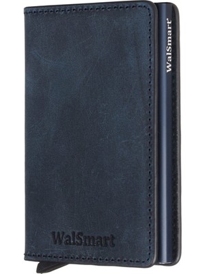 Walsmart Slim Crazy Akıllı Mekanizmalı Deri Cüzdan