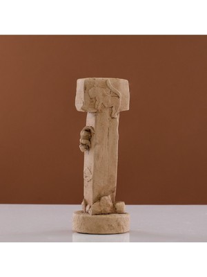 Arkeo Art Design Göbekli Tepe T Biçimli Sütun - Tarih Öncesi Arkeolojik Anıt Figürü, Ev Dekorasyonu 25 cm