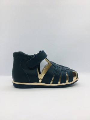 Ortopedia 602 Ortopedia Ortopedik Deri Çocuk Sandalet- Lacivert