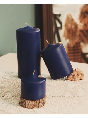 Mak Candle 3'lü Blok Mum Set Dekoratif ve Hediyelik