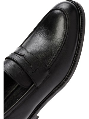 Derimod Erkek Siyah Klasik Loafer 24WFD756218