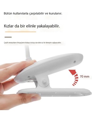 Jonasenswj Klipsli Masa Lambası [4000 Mah] Şarj Kablosuyla Birlikte Gelir (Yurt Dışından)