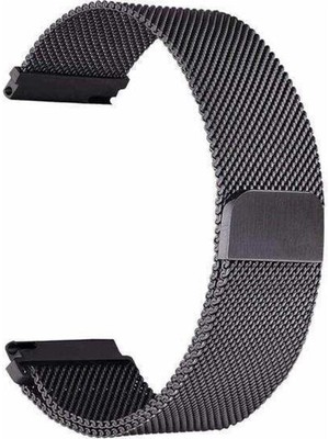 Adige Garmin Venu Sq Music Edition Kordon Kayış Metal Hasır Örgülü 20 - hs