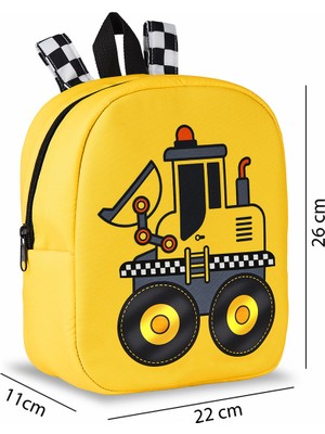 Denokids Buldozer Erkek Çocuk Okul Sırt Çantası