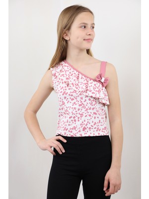 Toontoy Kız Çocuk Desenli Atlet