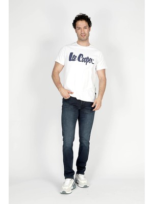 Lee Cooper Jagger Normal Bel Dar Kesim Düz Paça Mavi Erkek Jean Pantolon