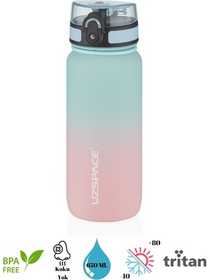 Uzspace Colorful Trıtan Matara New Design- 650 Ml.