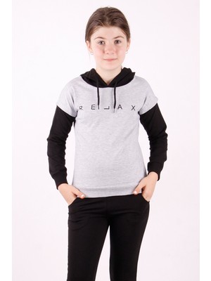 Toontoy Kız Çocuk Relax Baskılı Sweatshirt