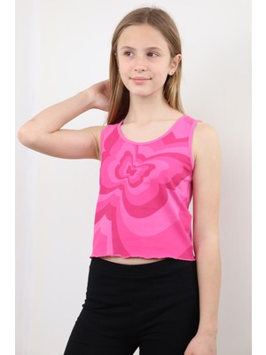 Toontoy Kız Çocuk Baskılı Atlet