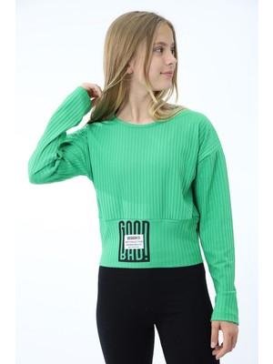 Toontoy Kız Çocuk Baskılı Sweatshirt