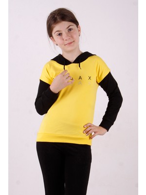 Toontoy Kız Çocuk Relax Baskılı Sweatshirt
