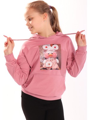 Toontoy Kız Çocuk Baskılı Sweatshirt
