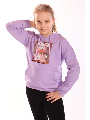 Toontoy Kız Çocuk Baskılı Sweatshirt