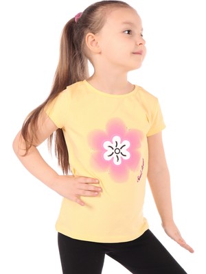 Toontoy Kız Çocuk Baskılı Tişört