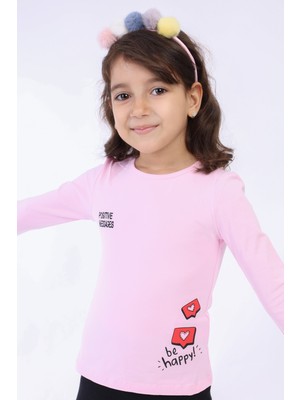 Toontoy Kız Çocuk Baskılı Tişört