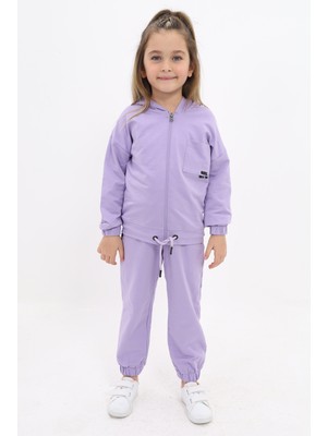 Toontoy Kız Çocuk Nakışlı Eşofman Takım