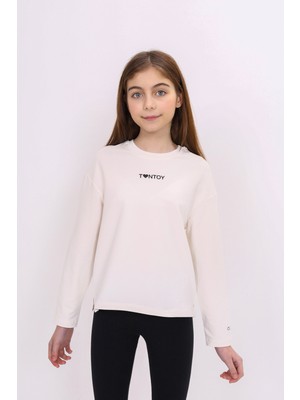 Toontoy Kız Çocuk Baskılı Tişört