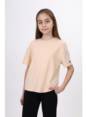 Toontoy Kız Çocuk Baskılı Tişört