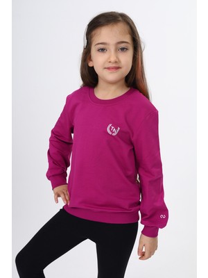 Toontoy Kız Çocuk Baskılı Sweatshirt