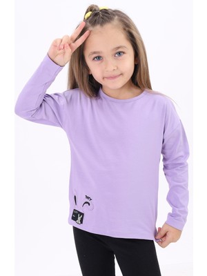 Toontoy Kız Çocuk Nakışlı Tişört