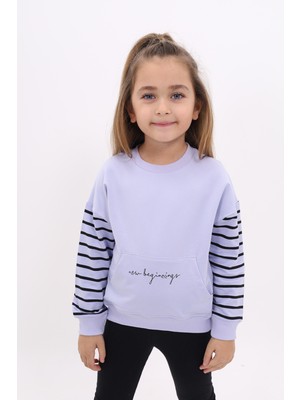 Toontoy Kız Çocuk Baskılı Sweatshirt