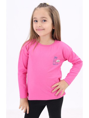 Toontoy Kız Çocuk Baskılı Tişört