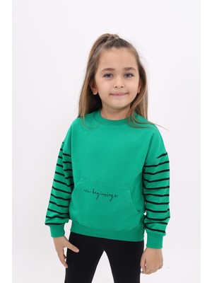 Toontoy Kız Çocuk Baskılı Sweatshirt
