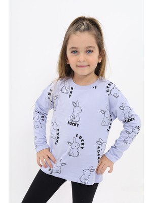 Toontoy Kız Çocuk Baskılı Sweatshirt