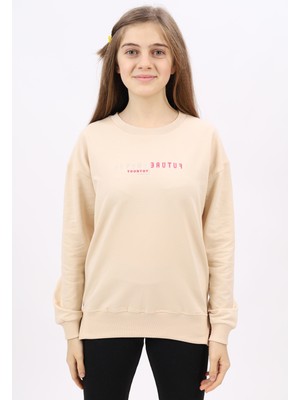 Toontoy Kız Çocuk Nakışlı Sweatshirt