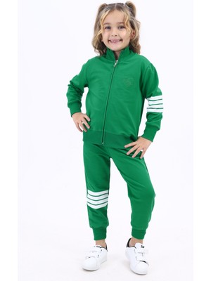 Toontoy Kız Çocuk Nakışlı Eşofman Takım