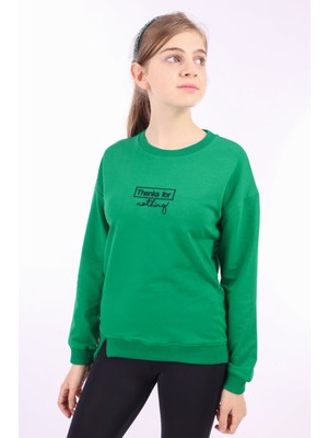 Toontoy Kız Çocuk Baskılı Sweatshirt