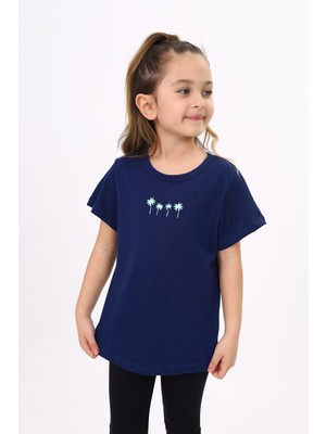 Toontoy Kız Çocuk Baskılı Tişört