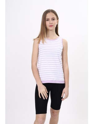 Toontoy Kız Çocuk Çizgili Atlet