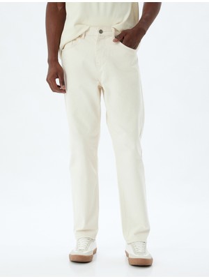 Koton Straight Fit Kot Pantolon - Mark Jean