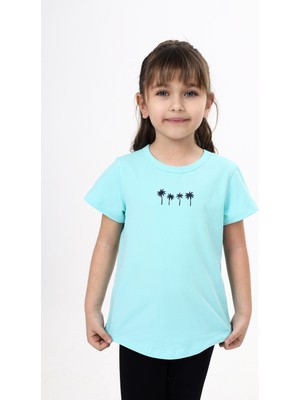 Toontoy Kız Çocuk Baskılı Tişört