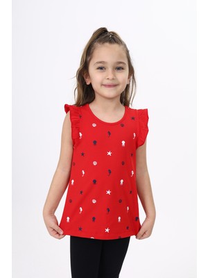 Toontoy Kız Çocuk Baskılı Atlet