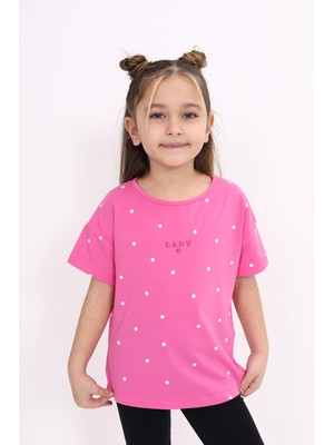 Toontoy Kız Çocuk Baskılı Tişört