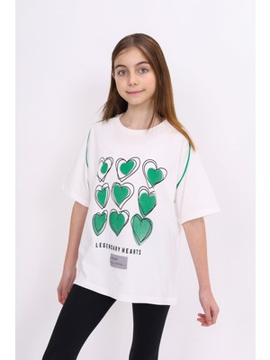 Toontoy Kız Çocuk Baskılı Tişört