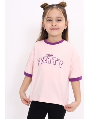 Toontoy Kız Çocuk Baskılı Tişört