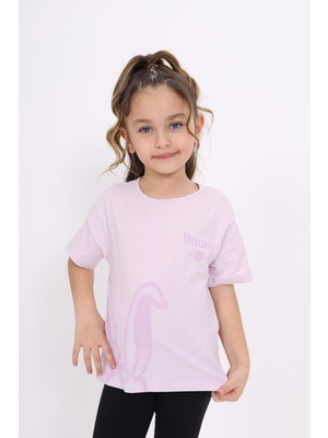 Toontoy Kız Çocuk Baskılı Tişört