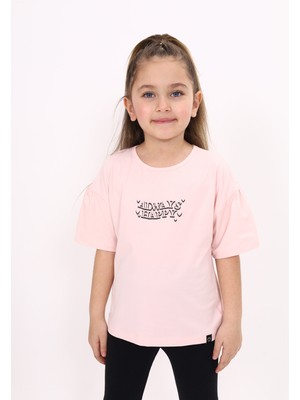 Toontoy Kız Çocuk Baskılı Tişört