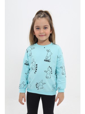 Toontoy Kız Çocuk Baskılı Sweatshirt