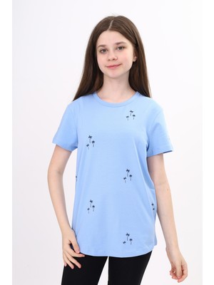 Toontoy Kız Çocuk Baskılı Tişört