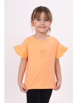 Toontoy Kız Çocuk Baskılı Tişört