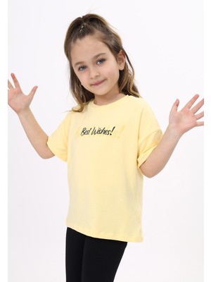 Toontoy Kız Çocuk Baskılı Tişört